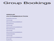 Tablet Screenshot of groupbookings.com.au